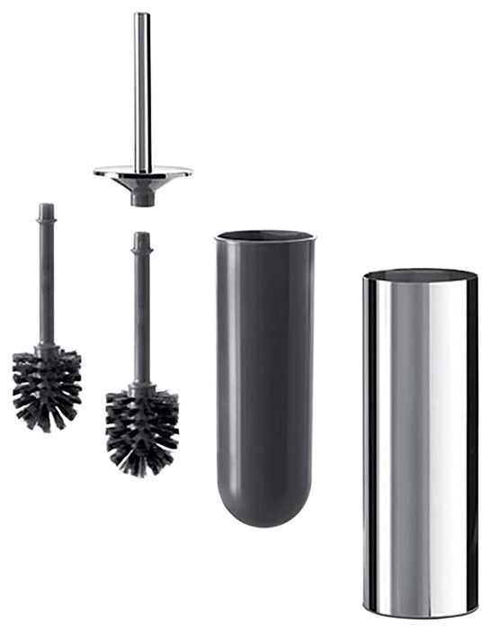 Gealuna AV014B Toilet Brush Holder, Polished Chrome