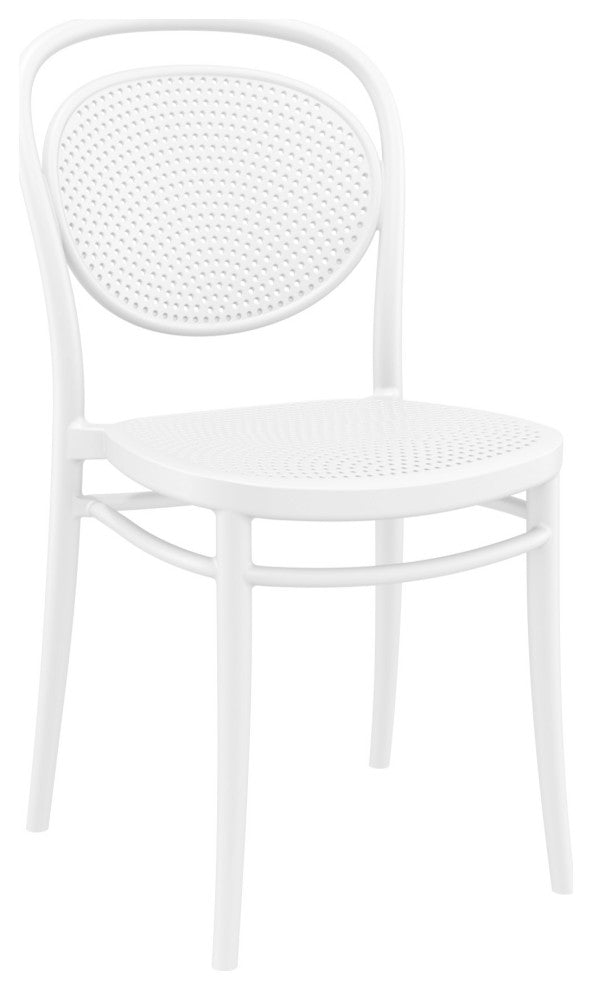 Marcel Resin Outdoor Chair White, Set of 2