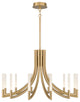 Olette 12L 36" Gold Frosted Chandelier