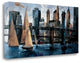 "Sailboats In Manhattan II" By Marti Bofarull, Giclee on Gallery Wrap Canvas