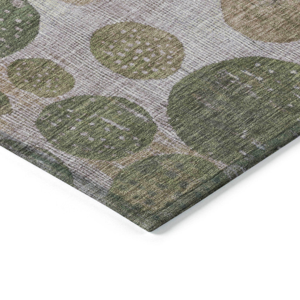 Machine Washable Indoor/Outdoor Chantille ACN1899 Taupe 5' x 7'6" Rug