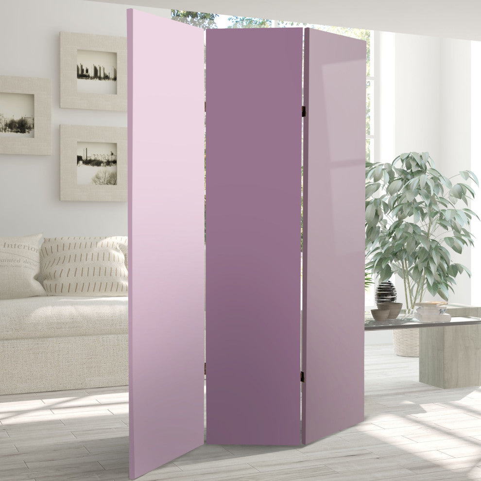 6' Tall Double Sided Lilac Palette Canvas Room Divider