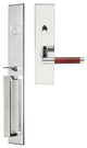 Cabernet Lever, Mortise Entry Handleset, LHR, Polished Stainless Steel