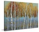 "Sunlit Saplings I" Painting Print on Wrapped Canvas by Julie Joy