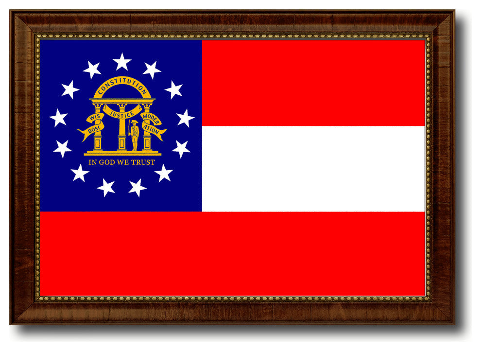 Georgia State Flag Canvas Print, 19"x27"