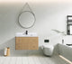 La Jolla Bathroom Vanity, Washed Oak, 36", Single Sink, Floating