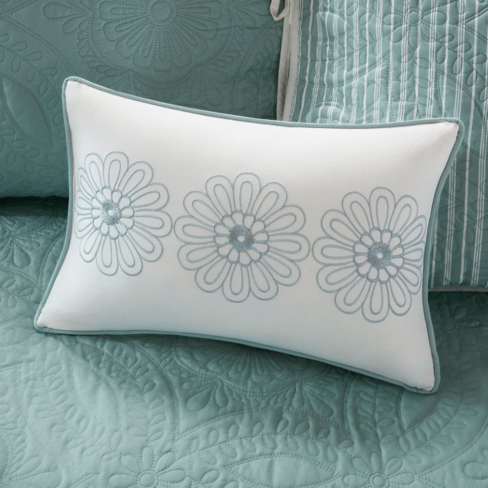 Madison Park Peyton 6 Piece Reversible Daybed Cover Set, Blue