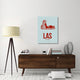"LAS  Las Vegas Poster 3" Fine Art Print