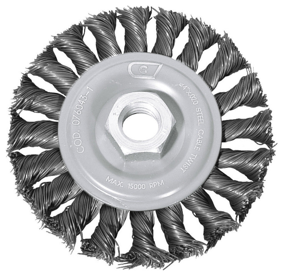 Angle Grinder Knot Wire Wheel Brush, 6"