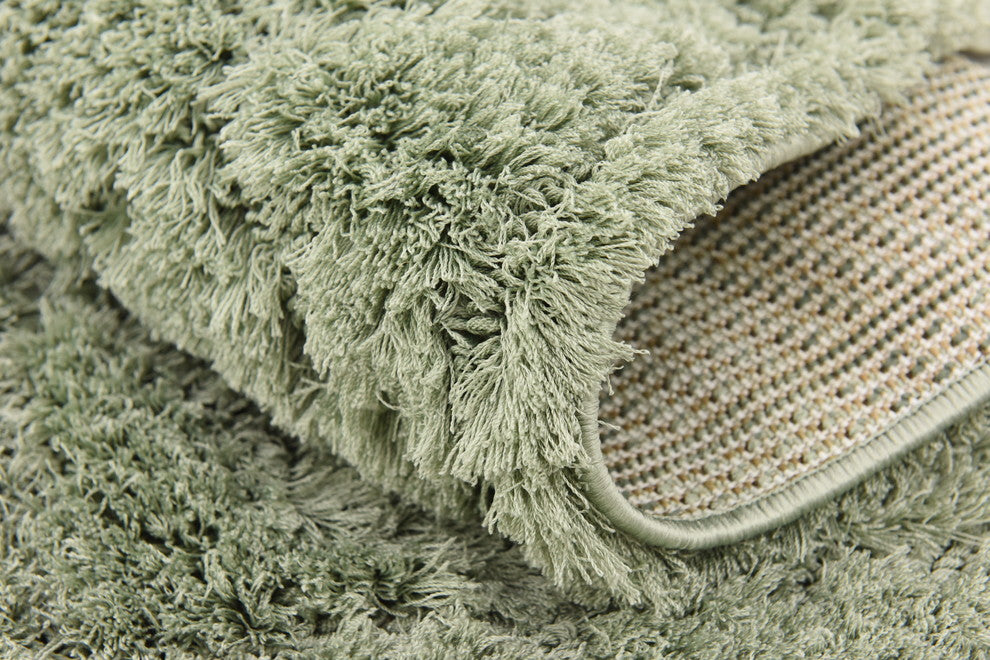 Unique Loom Green Traditional Trellis Shag 2' 0 x 6' 7 Runner Rug