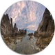 Rocky Beach East Sea On Overcast Day, Landscape Round Wall Art, 23"