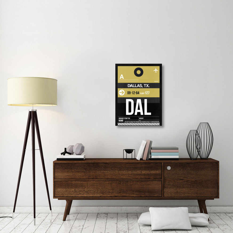 "DAL Dallas Luggage Tag 2" Fine Art Print