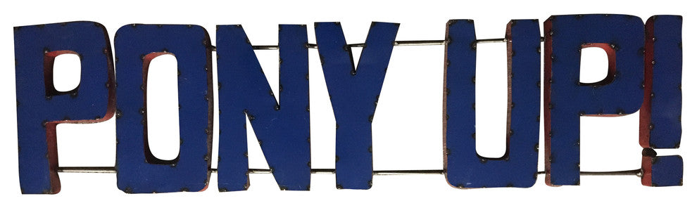 Smu Mustangs Pony Up Recycled Metal Wall Decor