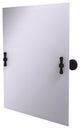 Frameless Rectangular Beveled Edge Tilt Mirror, Oil Rubbed Bronze