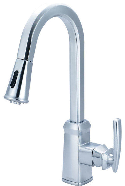 Pioneer 2Gb250-Ss Single-Handle Pull-Down Kitchen Faucet, Stainless Steel
