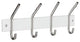 Decorative Hooks For The Home, Polished Stainless Steel and White