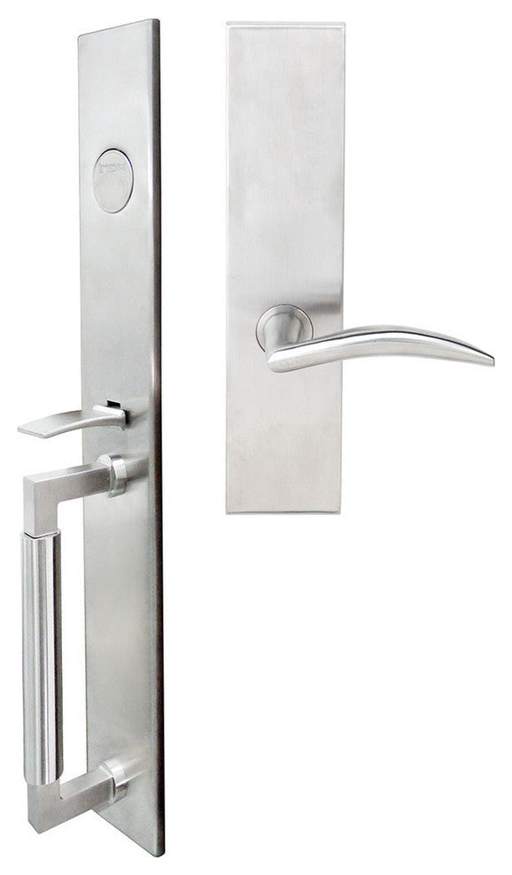 Air-Stream Lever, Mortise Dummy Handleset, Right Hand, Satin Stainless Steel
