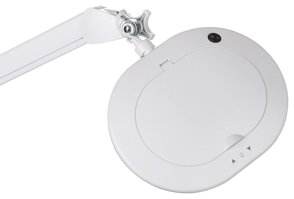 Brightech LightView Pro 6 Wheel Rolling Base Floor Lamp With XL Magnifier