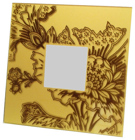 Velvet Square Frame, Gold