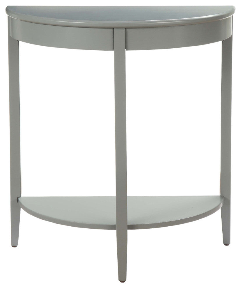 Console Table with Shelf, Gray
