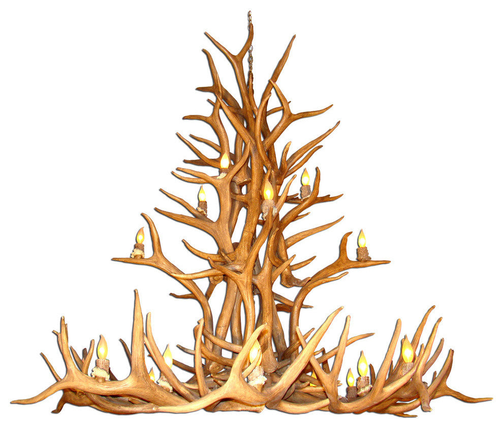 Elk Cascade Deer Antler Chandelier Light, Extra Large, No Shades