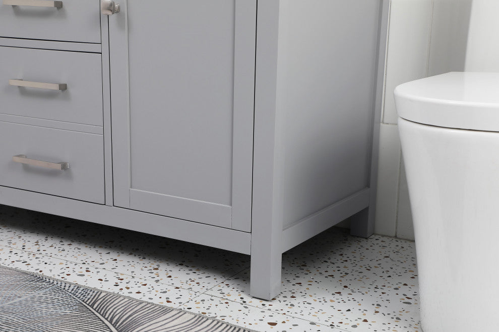 48" Single Bathroom Vanity, Grey