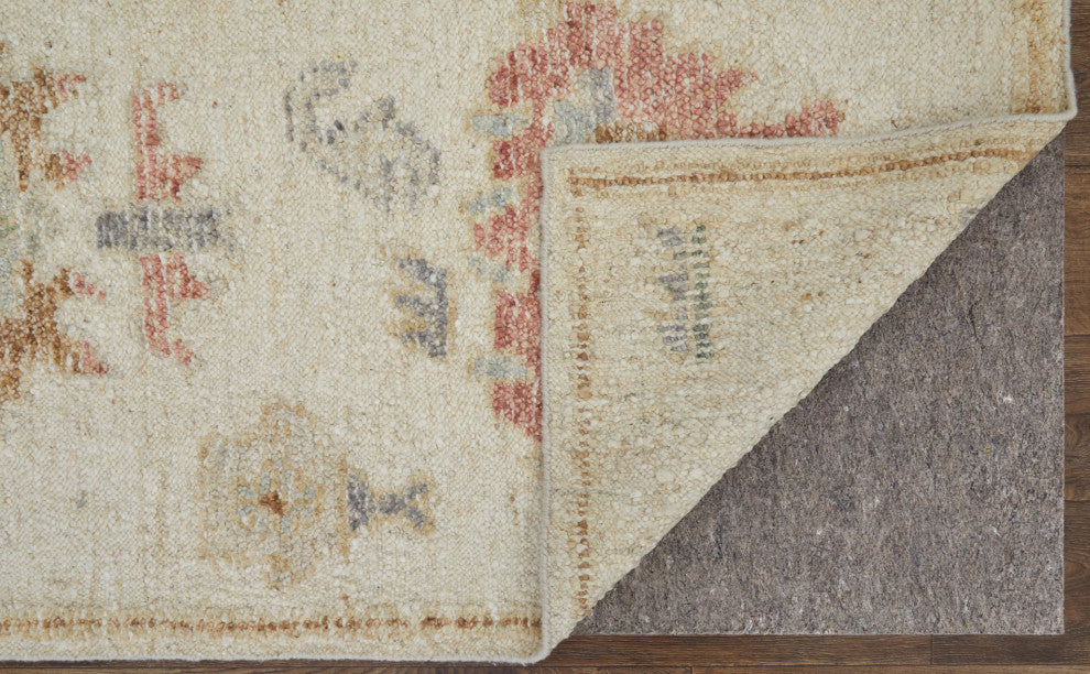Loper R69FL Transitional/Bohemian & Craftsman Accent Rug, Ivory/Multi, 3'6"x5'6"