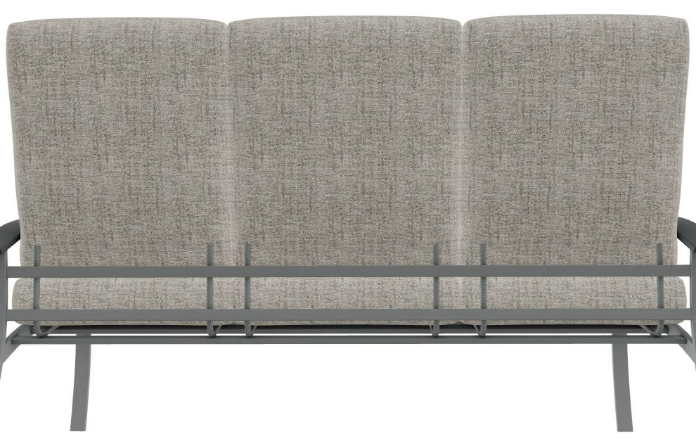 Belle Isle Cushion 3-Seat Outdoor Sofa, Fresco Ash/Graphite