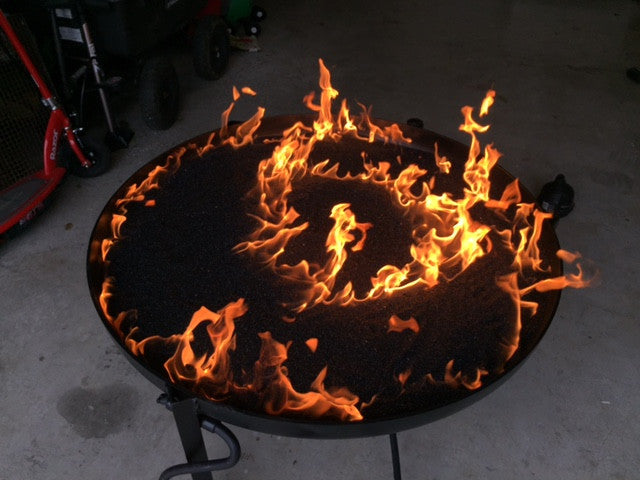 36" Double Ring and Complete Basic Propane Fire Pit Kit