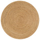 Soleil Round Natural Jute Braided Circle Natural 6' Round Area Rug