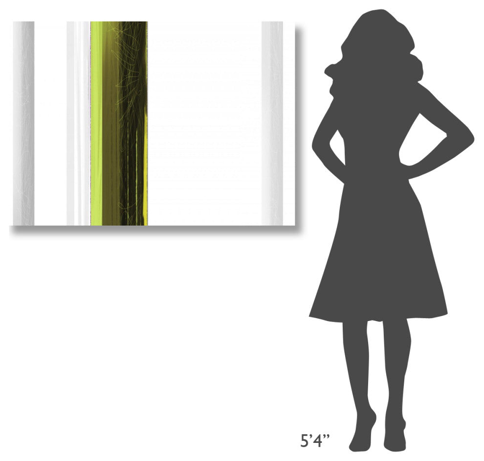 "Abstract Green On White" Fine Art Print