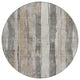 Machine Washable Indoor/Outdoor Chantille ACN1874 Putty 8' x 8' Round Rug