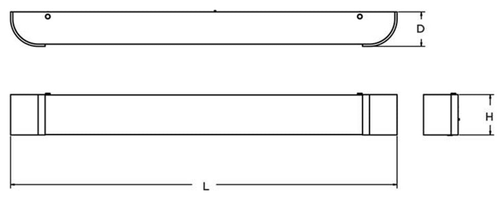 Allen Vanity Light Fixture, Oil-Rubbed Bronze Finish, 4 Feet