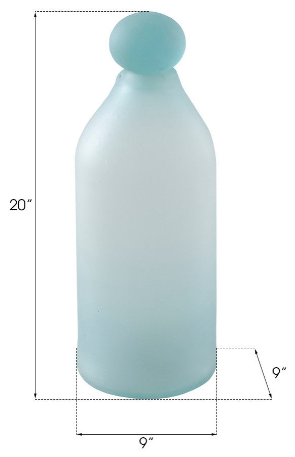 Frosted Glass Bottle, Small