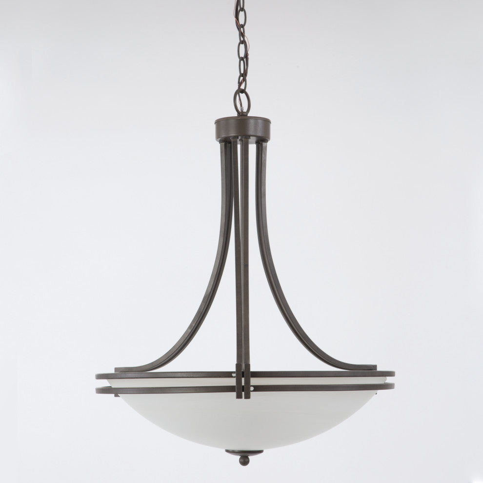 4-Lights Pendant Lighting, Brown