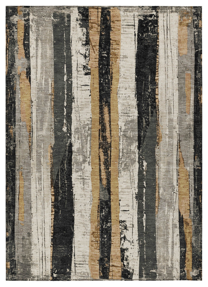 Machine Washable Indoor/Outdoor Chantille ACN1872 Taupe 3' x 5' Rug