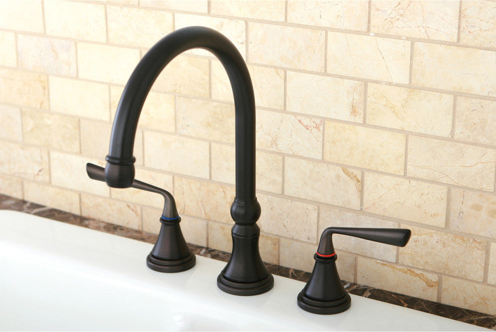Kingston Brass Widespread Kitchen Faucet, Oil Rubbed Bronze