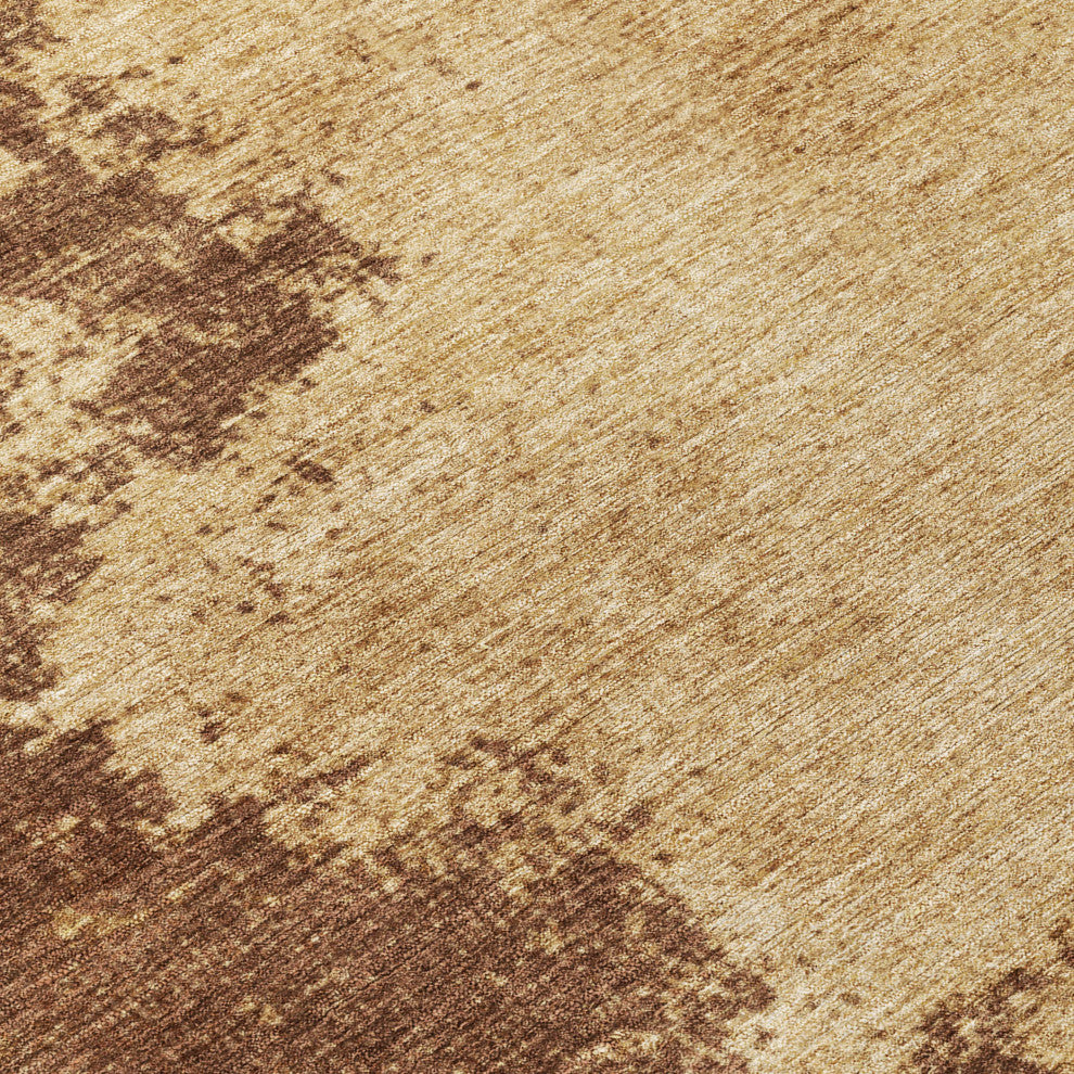 Machine Washable Indoor/Outdoor Chantille ACN1913 Mocha 3' x 5' Rug