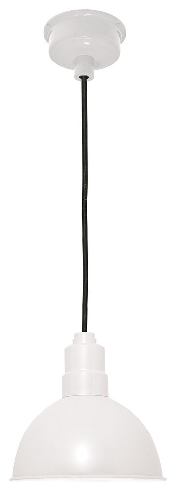 Blackspot LED Pendant Light, White, 10"