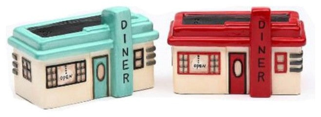Road Trip Retro 1950s Look Diners Salt and Pepper Shakers Set