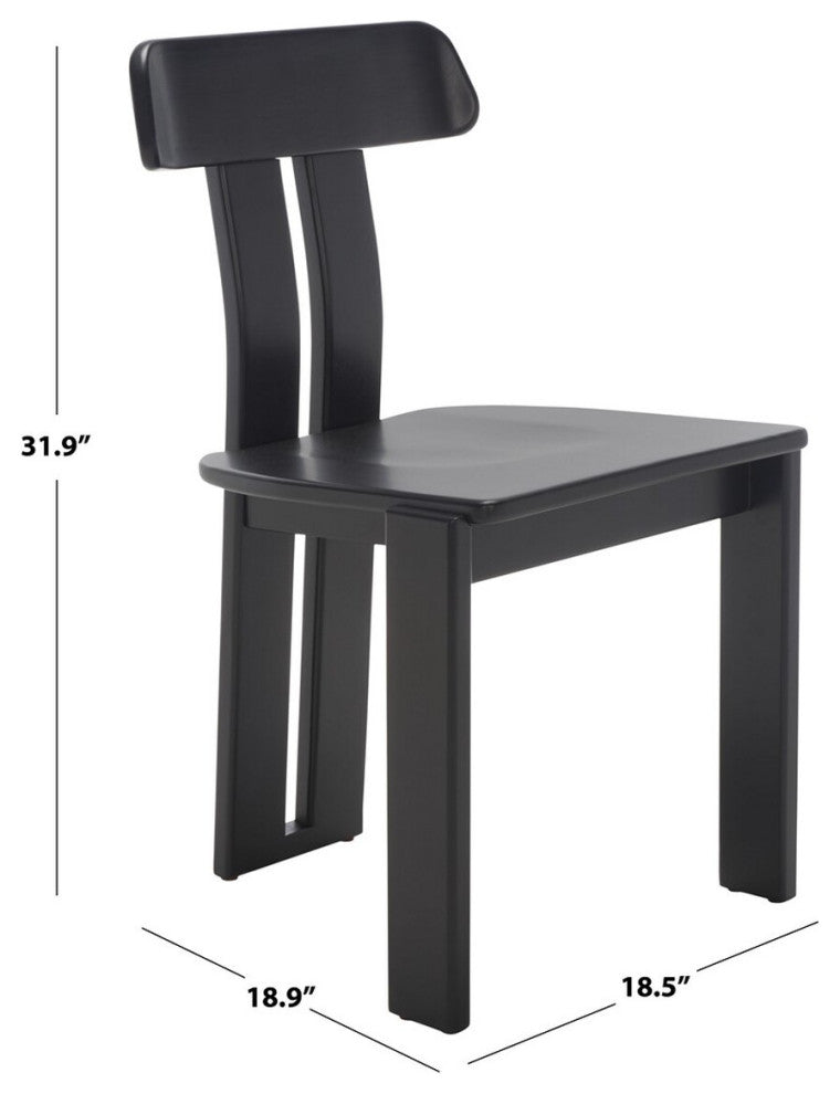 Safavieh Cayde Wood Dining Chair, Black