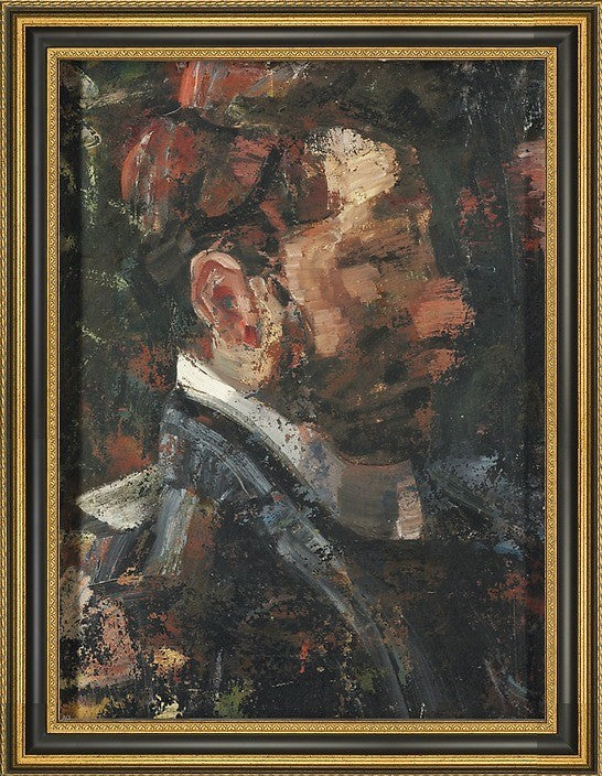 Paul Klee Portrait of a Man - 18" x 24" Framed Premium Canvas Print
