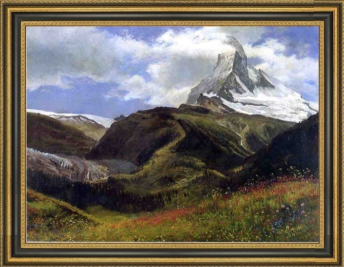 Albert Bierstadt Grunewald Framed Premium Canvas Print, 21"x28"