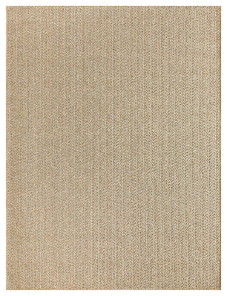 Nourison Tulum 10' x 14' Taupe Outdoor Rug