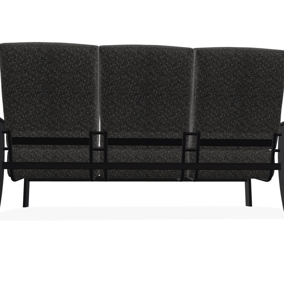 St. Catherine Deep Seat 3-Seat Outdoor Sofa, Hither Char/Black
