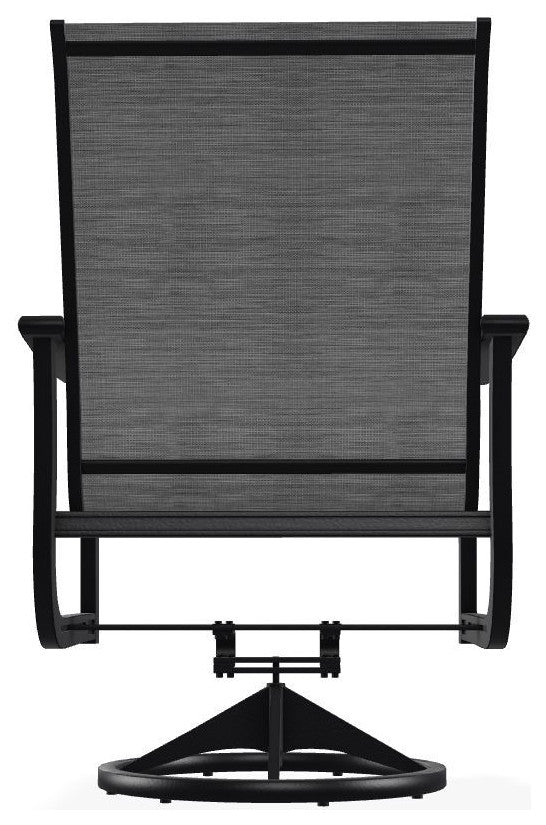 St. Catherine Sling Outdoor Swivel Rocker, Collect Charcoal/Black