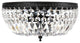 Chloe 3-light Crystal Basket Flush Mount Chandelier