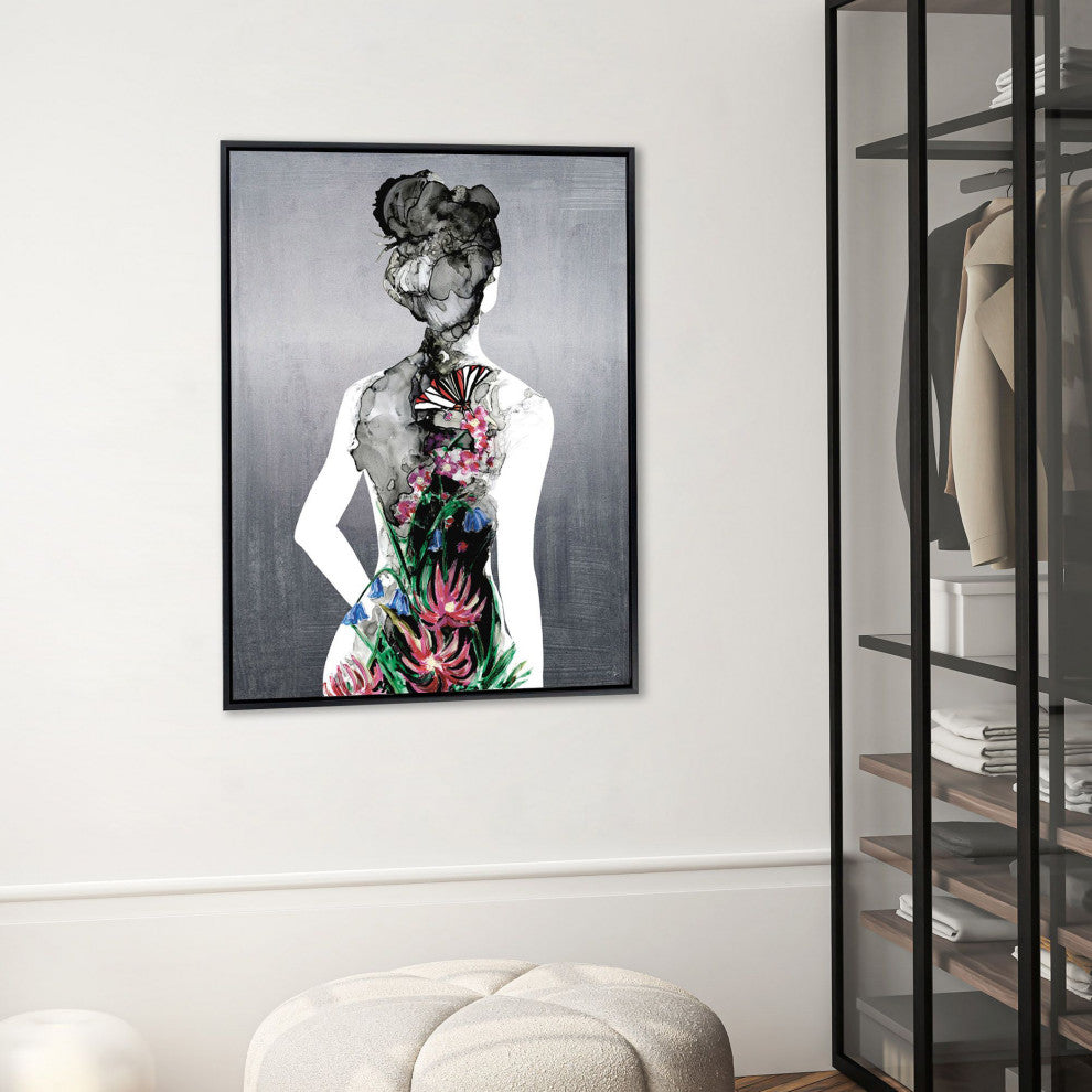 Silhouette in Bloom I Canvas