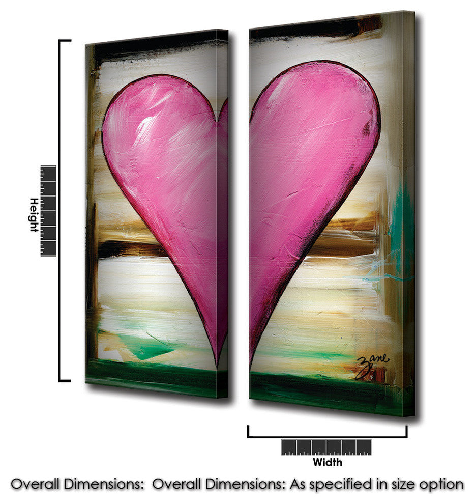 Heartwork "Baily II" 2-Piece Canvas Art Set, 40"x16"