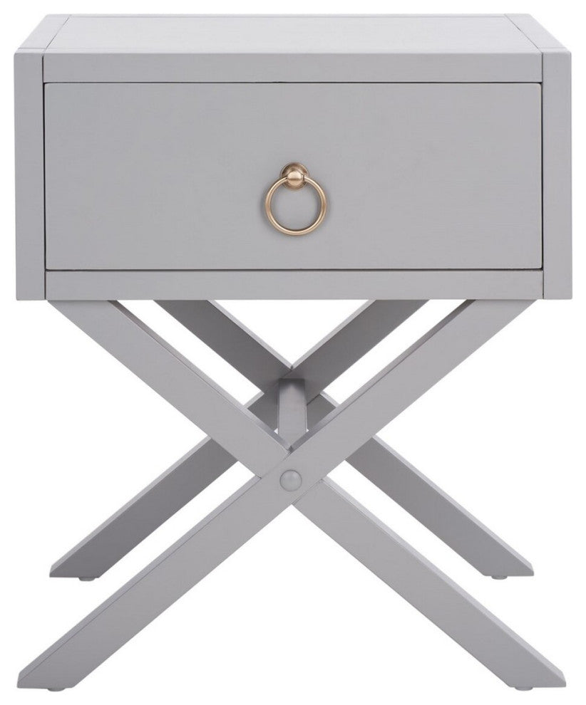 Safavieh Odilia 1 Drawer Nightstand, Grey